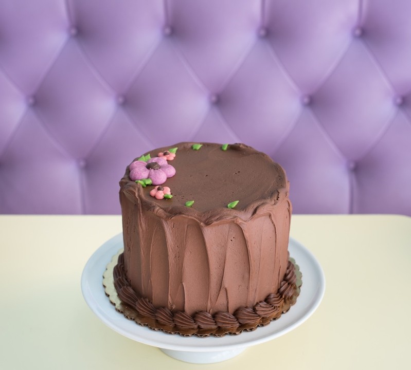 6" 3 layer Chocolate Cake with Chocolate Buttercream