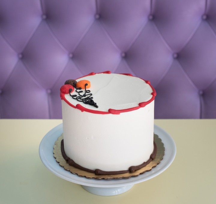 6" 3 layer Chocolate Cake with Vanilla Buttercream