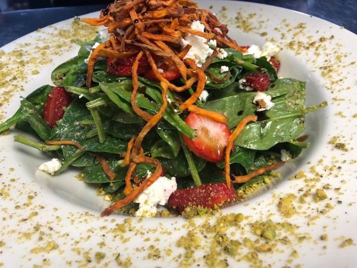 -Spinach Goat Cheese Salad