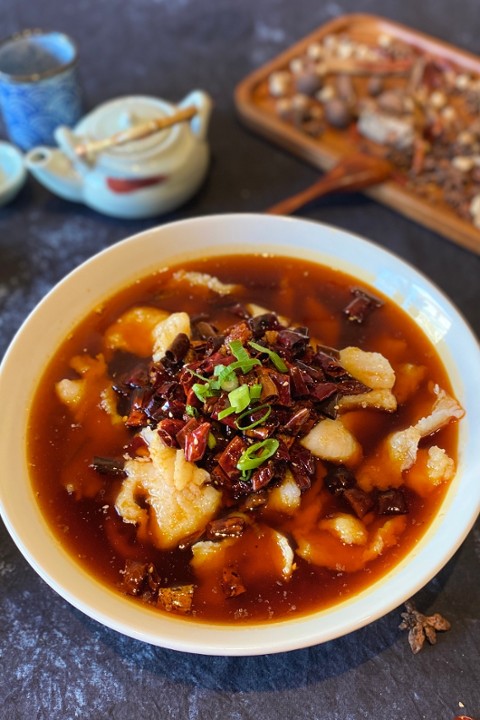 Szechuan Style Fish Fillet in Spicy Broth🌶️🌶️🌶️ 水煮鱼片