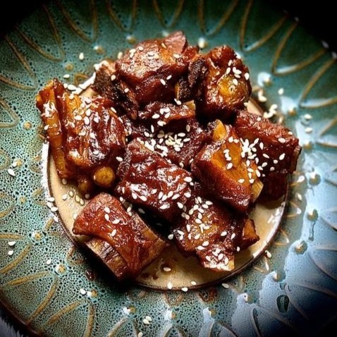 Sweet and Sour Sauteed Pork Rib with Plum 糖醋乌梅小排