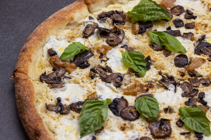White Pie with 'Shrooms