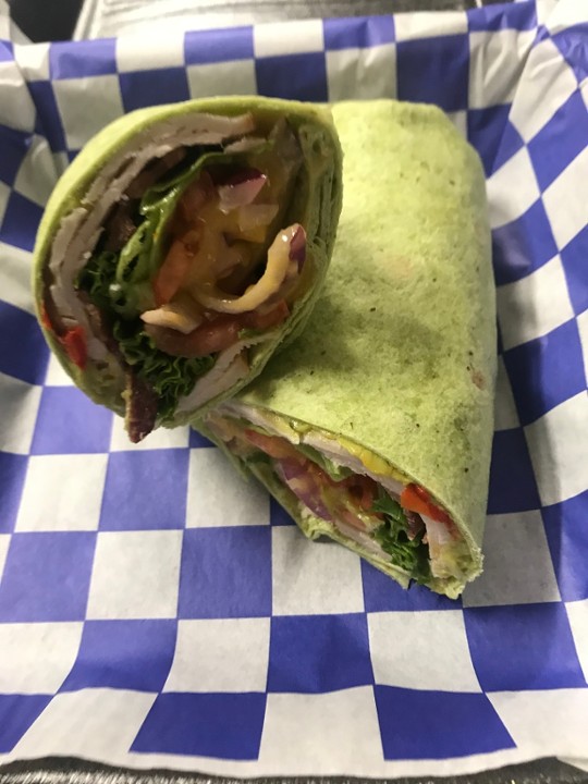 Turkey, Bacon Guacamole Wrap