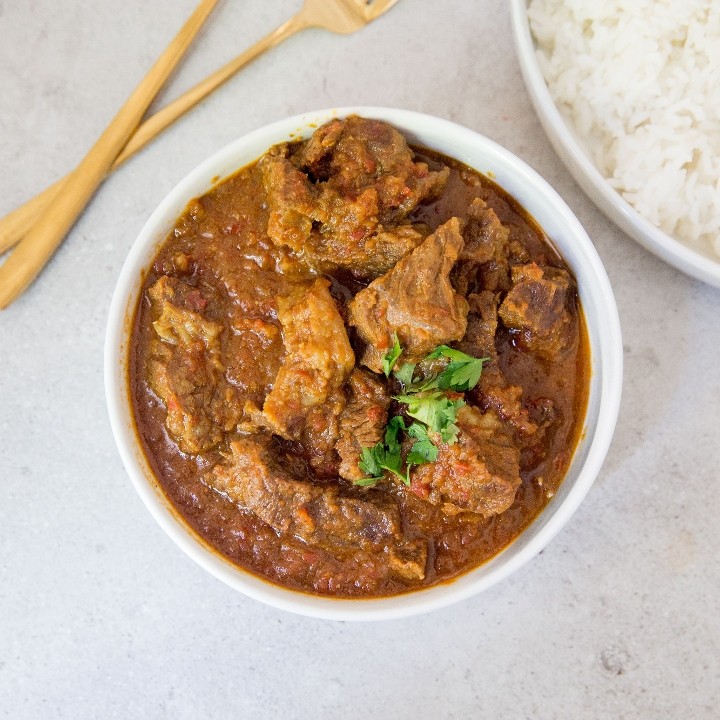 Lamb Curry w/Rice (Halal)