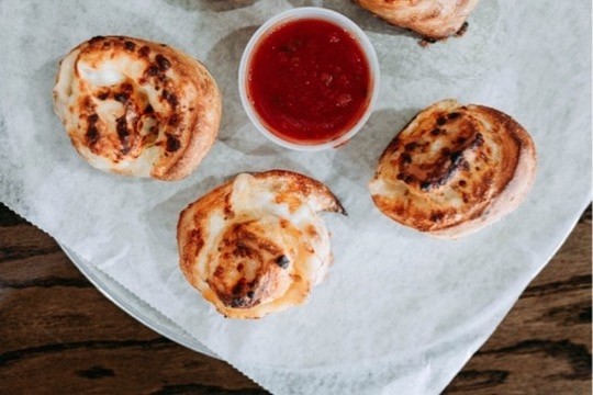 Buffalo Chicken Garlic Knots