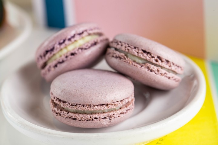 White Chocolate Lavender Macaron