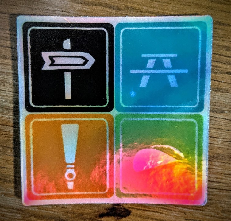 TB holographic sticker