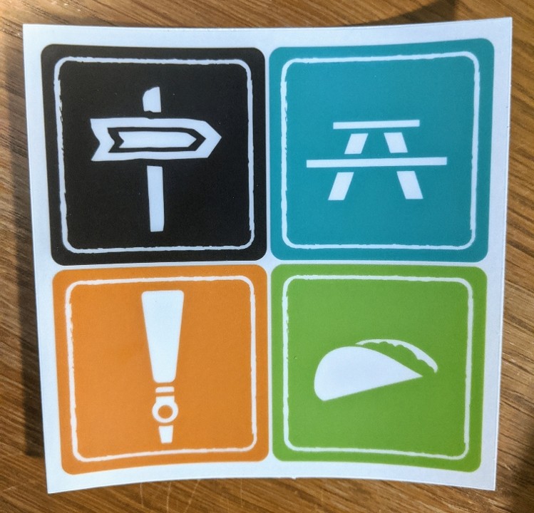 TB 4 color sticker - clear background
