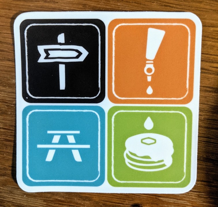 Trail Cakes sticker - small