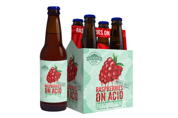 4 Pack Bottles Raspberries on Acid