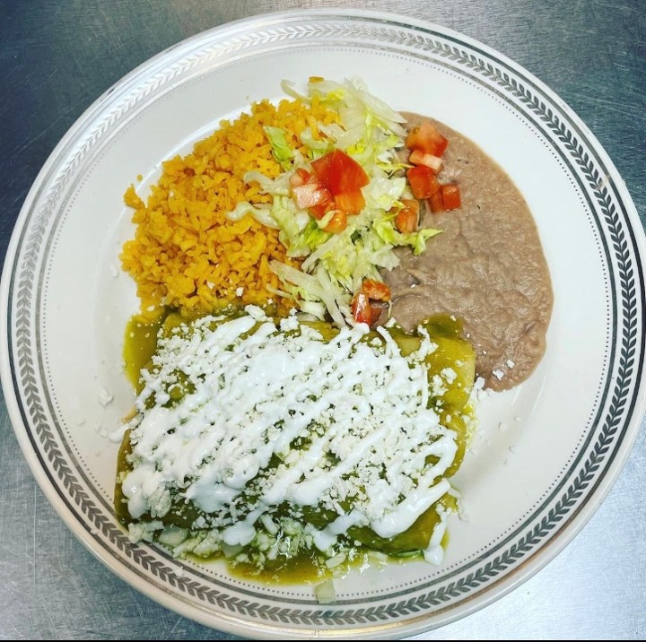 Green Enchiladas with Chicken