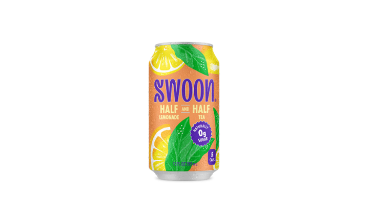 Swoon Half Lemonade & Half Tea, No Sugar (12oz can)