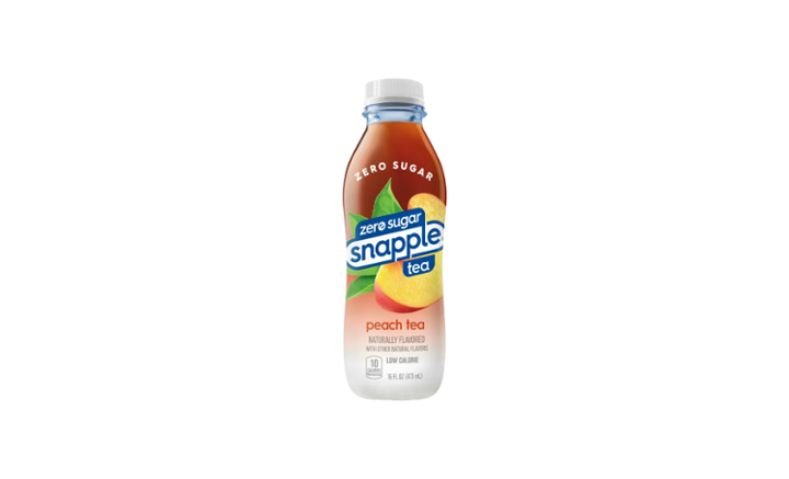 Snapple Zero Sugar Peach Tea (16oz bottle)