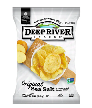 Deep River Sea Salt Chips 2oz.