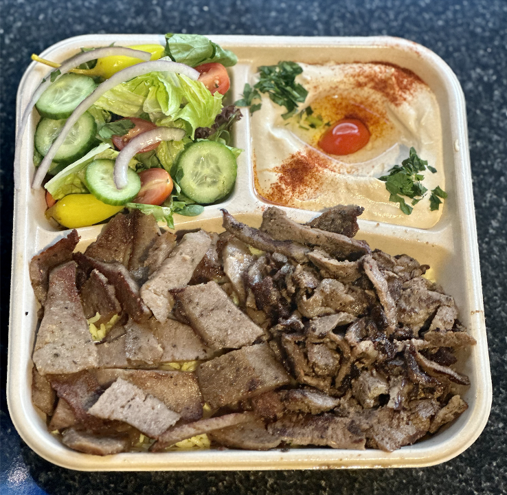 Combo Plate/Beef Shawarma and Gyro