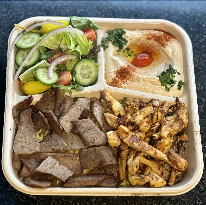 Combo Plate/Gyro and Chicken Shawarma
