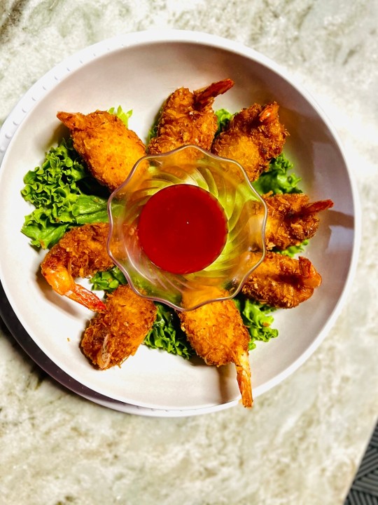 COCONUT SHRIMP WITH SWEET CHILI SAUCE