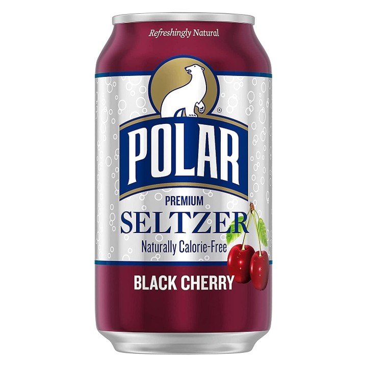 polar black cherry seltzer (12oz can)