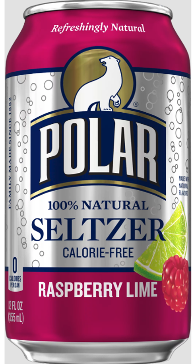 polar raspberry lime seltzer (12oz can)