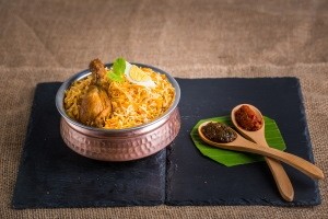 Temper Chicken Dum Biryani