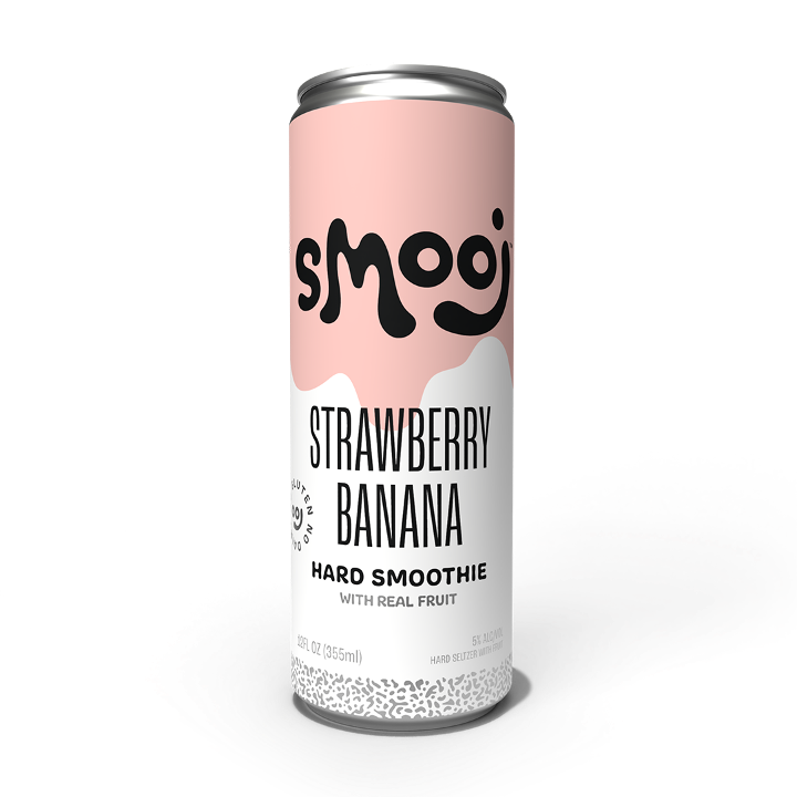 CANS - 4pk - Strawberry Banana Smooj