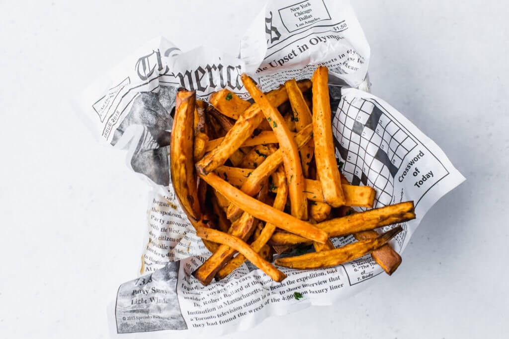 Oktoberfest Beer Sweet Potato Fries {Spiced Balsamic Dipping Sauce}