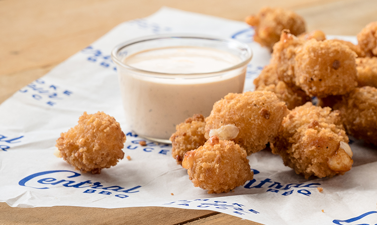 Spicy Cheese Curds with House Ranch Dressing (serves 2-3)