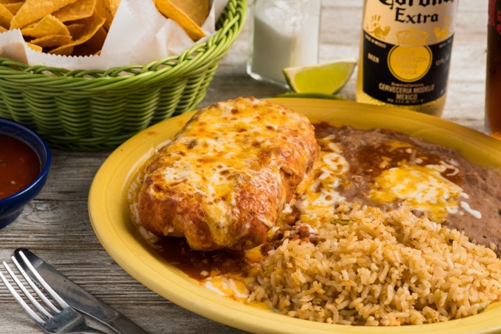 Chimichanga Plate Beef or Chicken