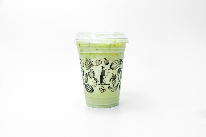 Green Tea Matcha Latte On Ice