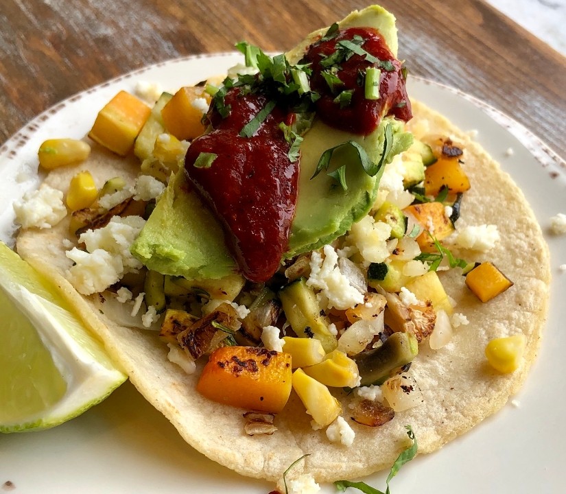 Roasted Vegetable Tacos.