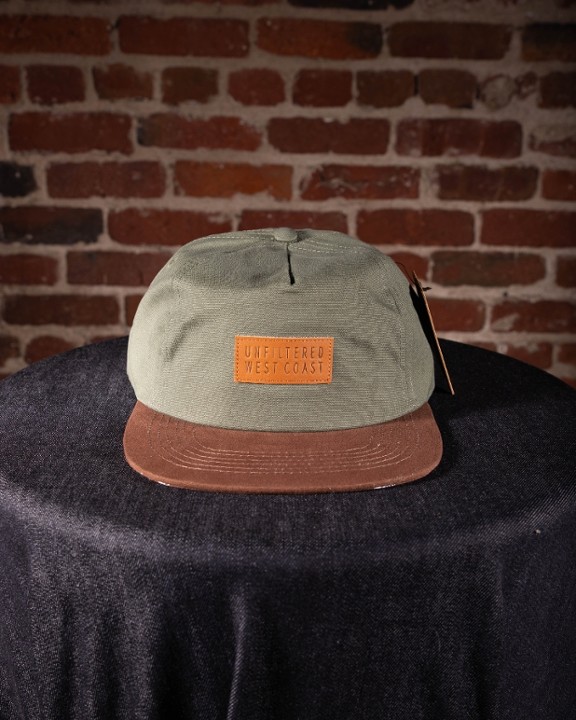 Olive Green/Brown Unfiltered West Coast Snapback Hat