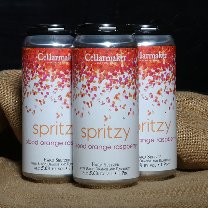 Spritzy: Spritzy: Blood Orange Raspberry Hard Seltzer 4pk