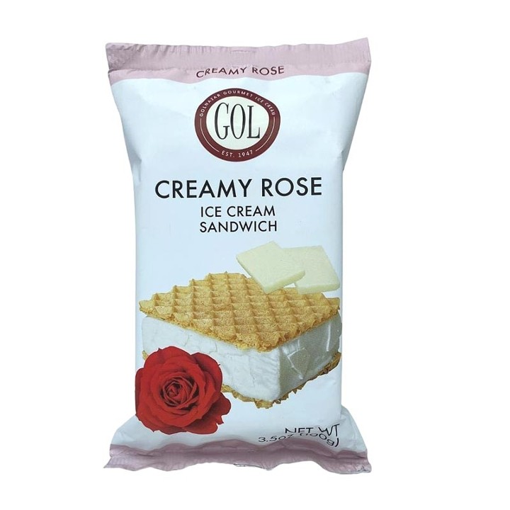 Creamy Rose Ice Cream Sandwich (3.5 oz)