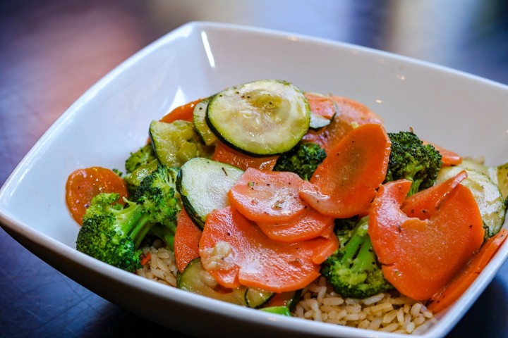 Carrot, Zucchini and Broccoli Stir-Fry