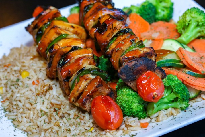 Skewered Teriyaki Chicken Kebab