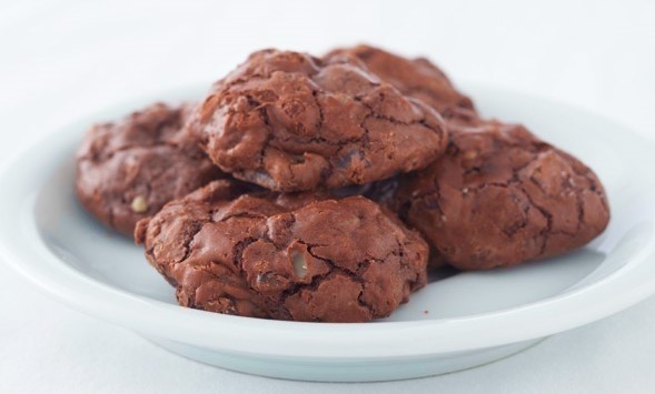 Chocolate Walnut Truffle Cookies