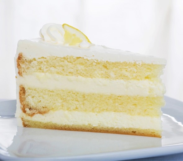 Slice Lemon Mousse Cake