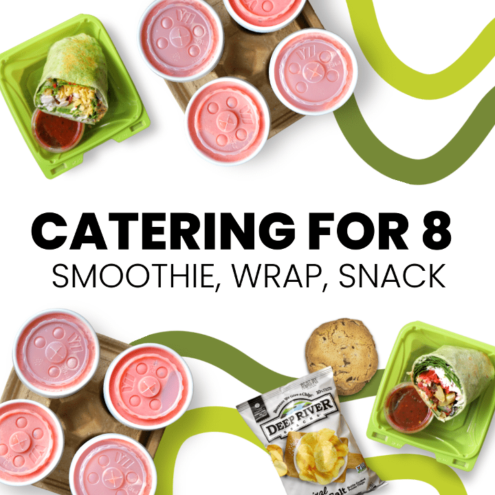 Wrap, Smoothie, and Snack Combo