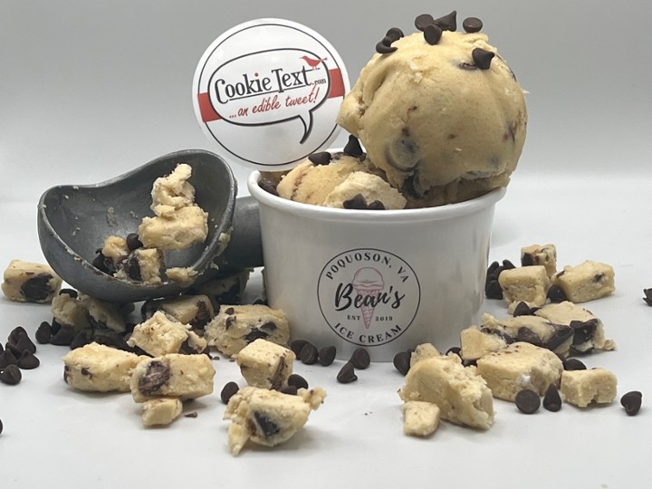 Scoop of Edible Cookie Dough- Chocolate Chip: Made by Cookie Text