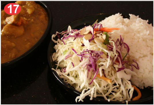 #17. Curry with Rice & Salad
