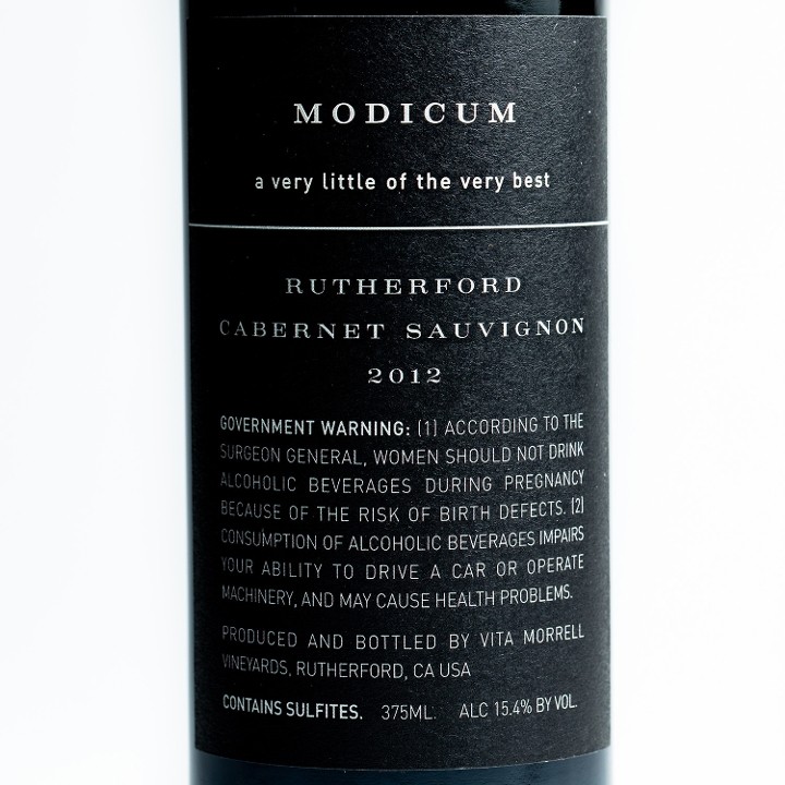 Cabernet Sauvignon, Modicum, Rutherford