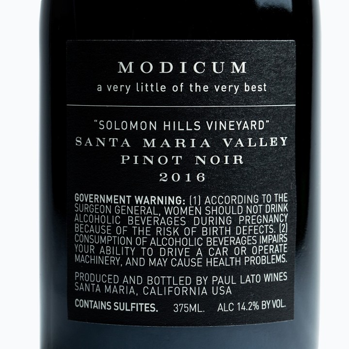 Pinot Noir, Modicum, Santa Maria Valley