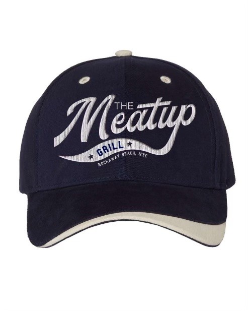 BLUE RETRO MEAT UP BASEBALL CAP