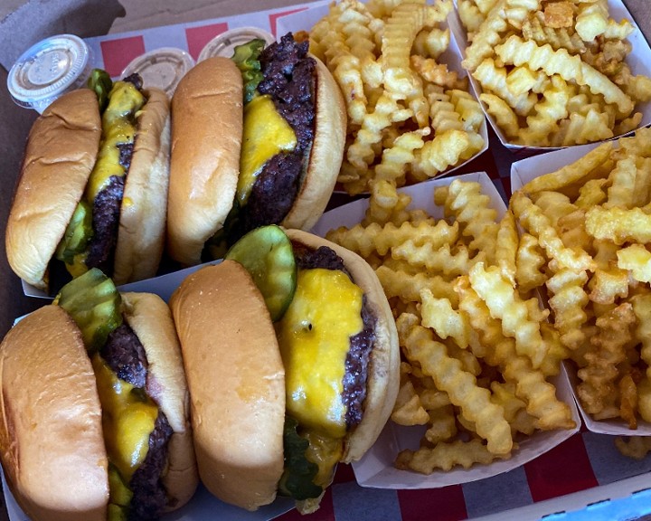 4X4 CHEESEBURGER COMBO BOX