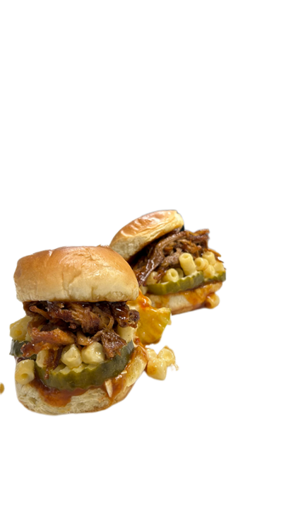 Pulled Pork And Mac&Cheese Sliders