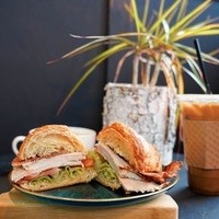 Turkey, Bacon and Pesto Sandwich