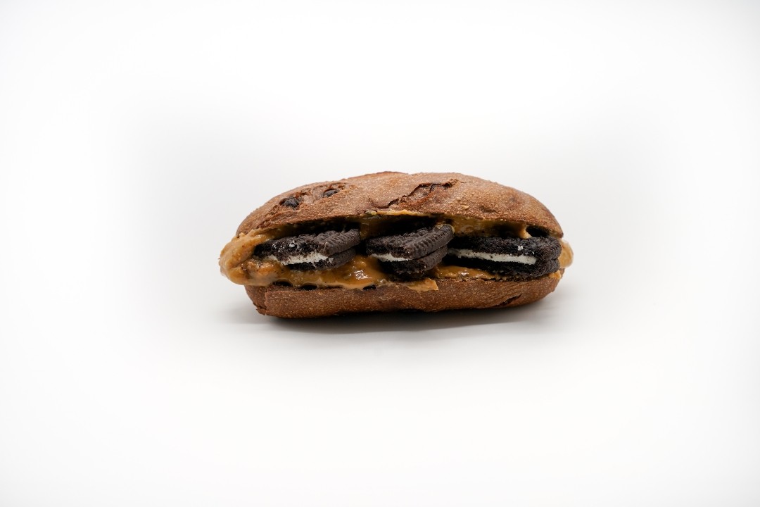 100. Peanut butter with oreo (chocolate bread)