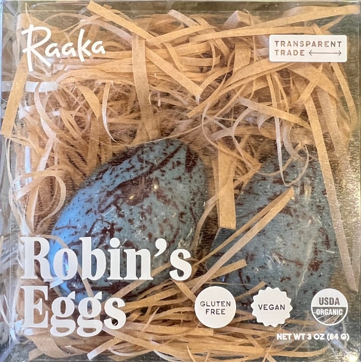 Raaka Robin's Eggs in Nest