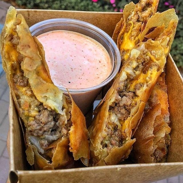 2 Pc Cheeseburger Eggroll