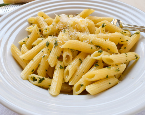 Penne with Butter and Parmesan Cheese